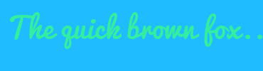 Image with Font Color 32EDA2 and Background Color 1FBCFF